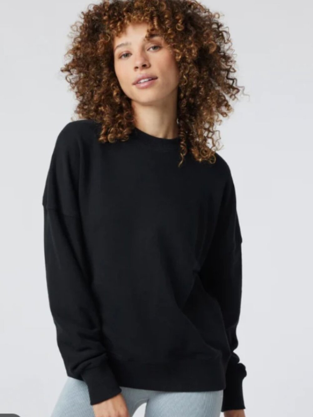 Vuori Sedona Weekender Crewneck Sweatshirt Black Size S